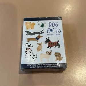 NWT Dog Facts Playing Cards